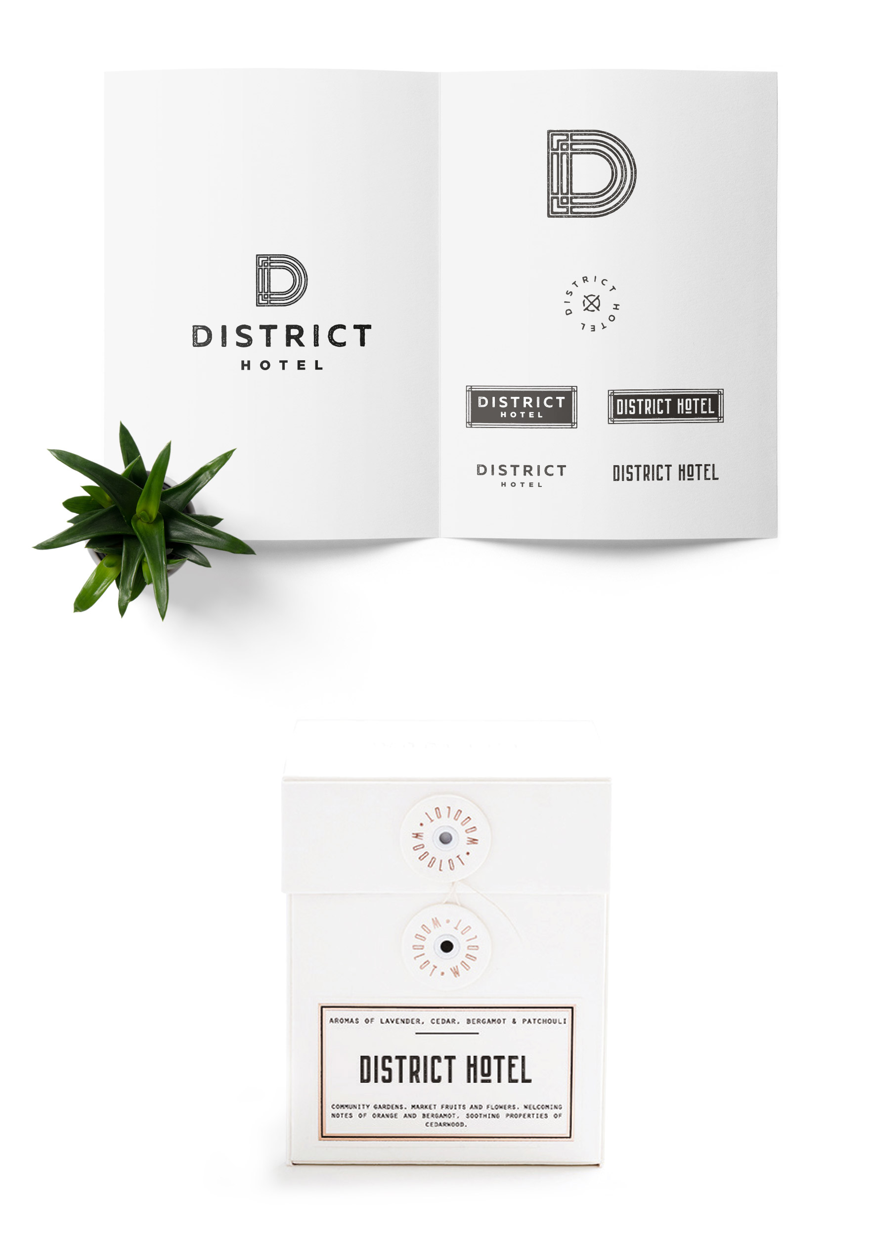 District Hotel branding book. 