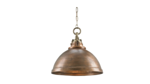 copper dome pendant light