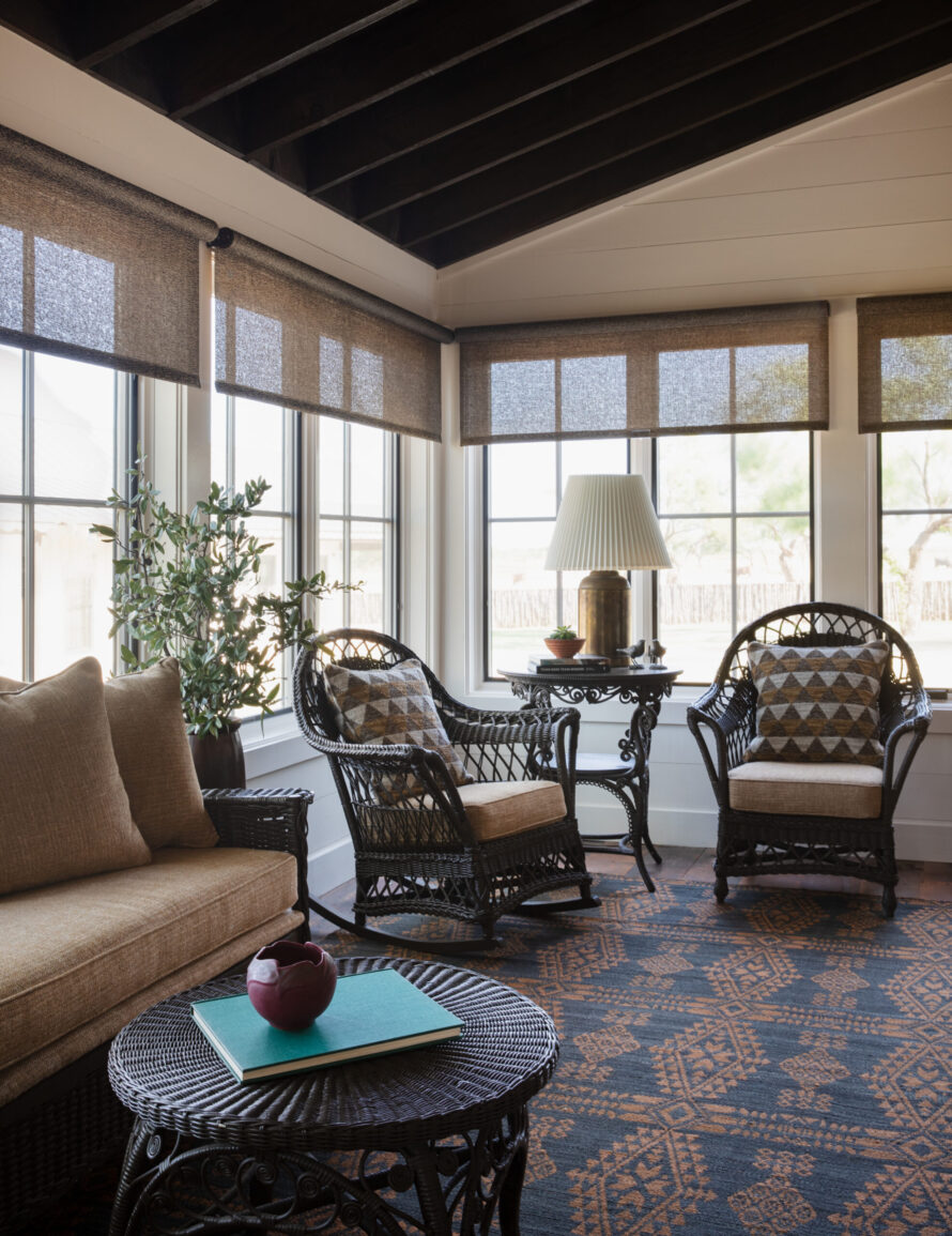 Texas ranch headquarters design by Round Table Design. This custom residential design is full of family heirlooms and antiques sourced from around the globe.