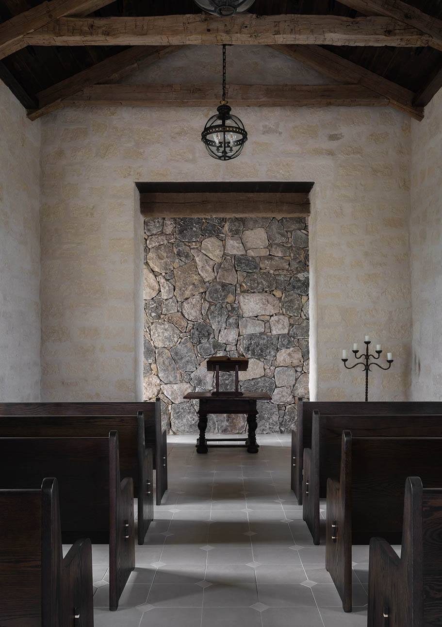 Round Table Design, Custom Interior Design in West Texas - Brushy Creek Chapel